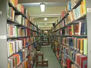 Library stacks at the Academic Centre